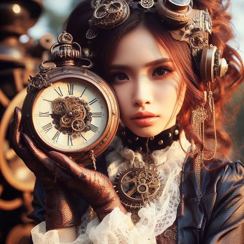 "mostrándote mi reloj" Arte y decoración Cuadros Decoración Arte Steampunk 